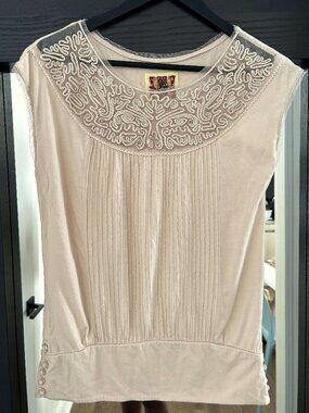 Free People Rhinestone Emoboriday Shirt